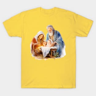 Watercolor Nativity Scene T-Shirt